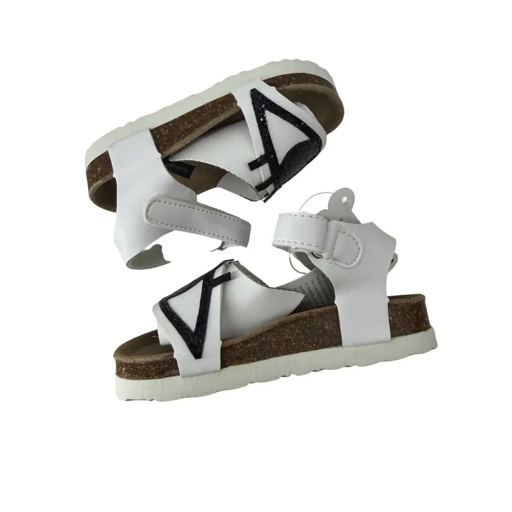 Boxbo Galaxy Eyes White Sandal Black Accent Kids Wistiti